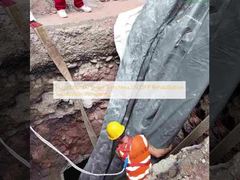 Огромная канализация DN2000 без канализационных каналов УФ-CIPP успешно завершена